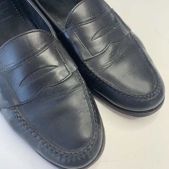 Frye Black Leather Penny Loafers Shoes ***PLS READ*** - Picture 2 of 14